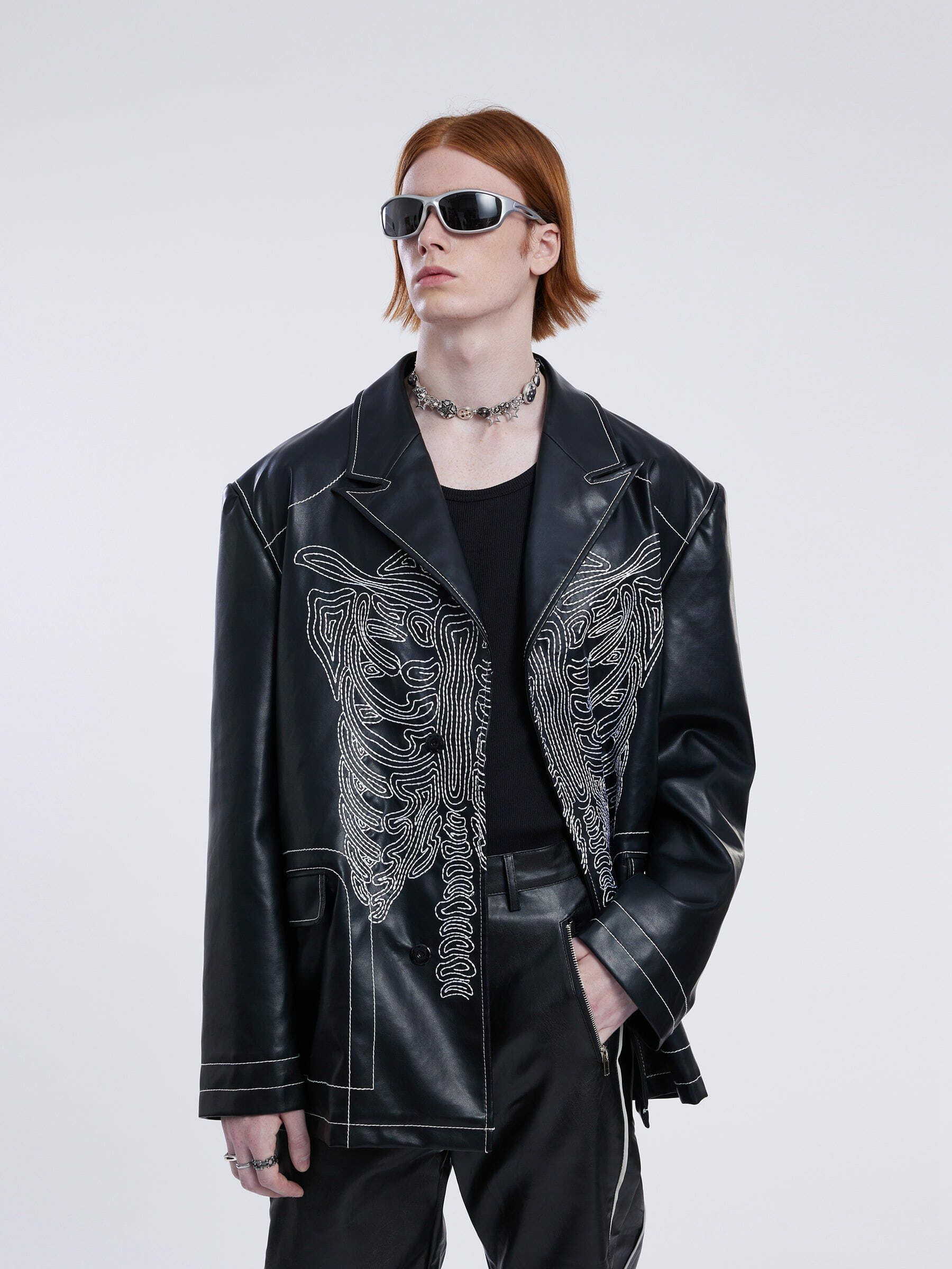 classic black skull jacket [edgy] streetwear essential 2549